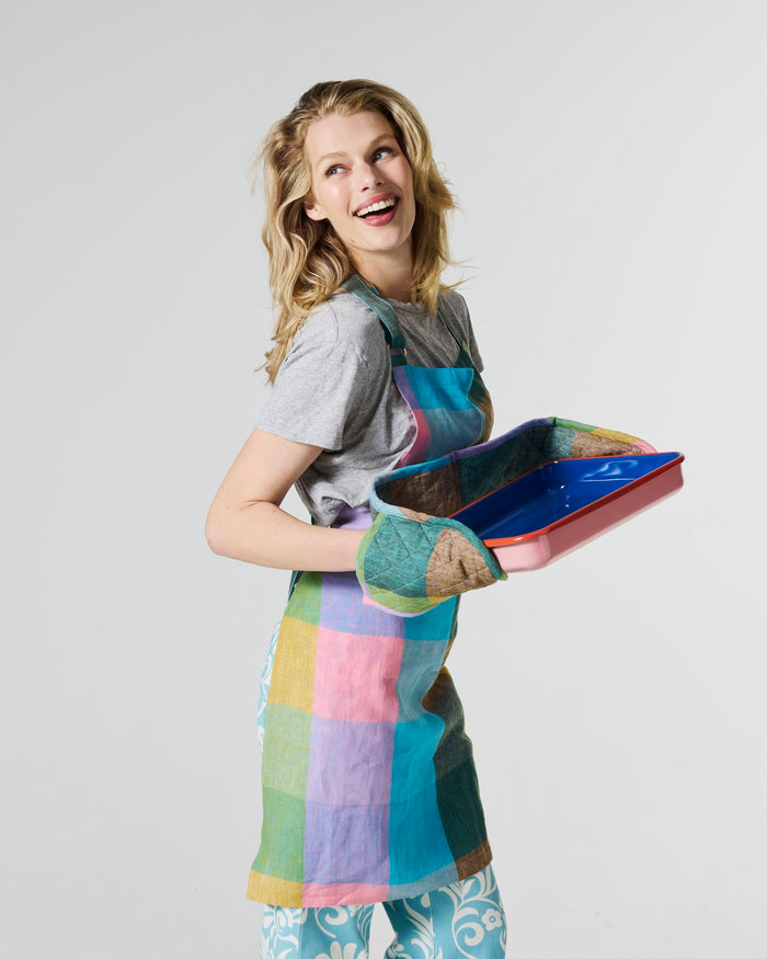 Sorbet Tartan Double Oven Mitt