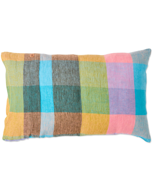 Sorbet Tartan Linen Pillowcases