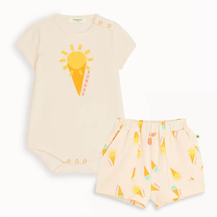 Sorbetto - Ice Cream Jersey Baby Bodysuit - Wee Bee Baby Boutique