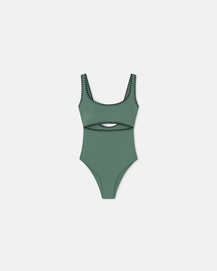 Sorena - Swimsuit - Sea Green/Black
