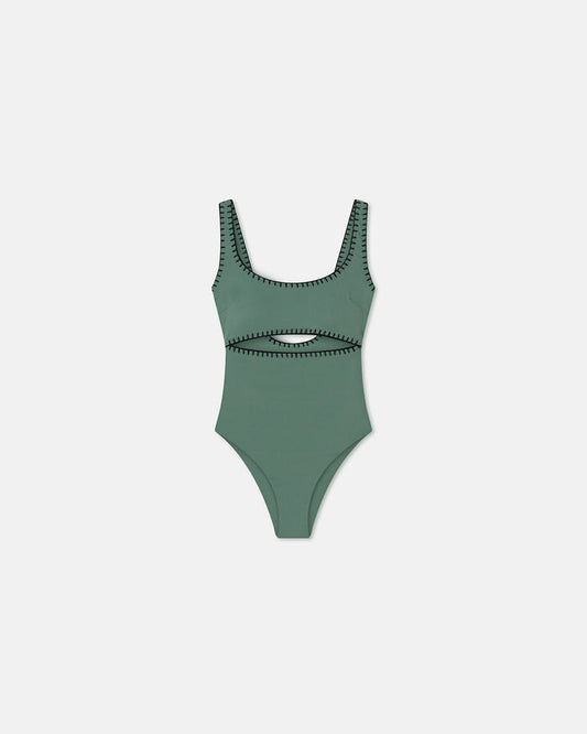 Sorena - Swimsuit - Sea Green/Black