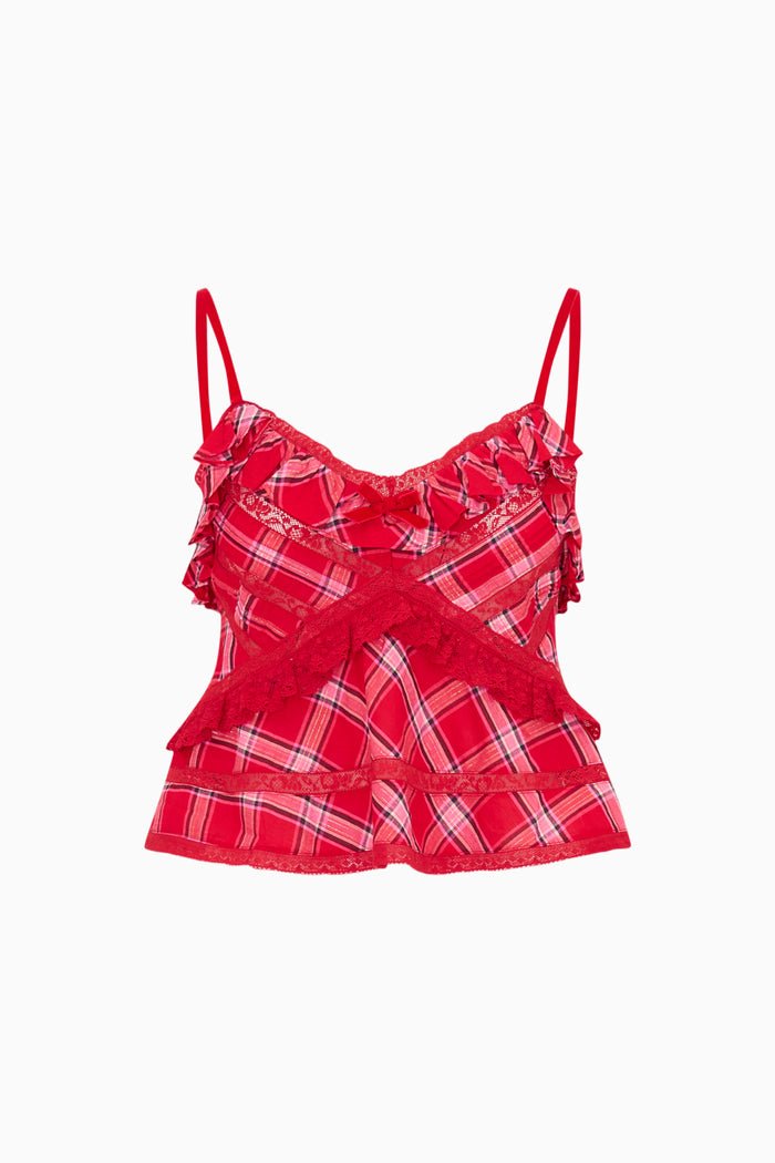 Sormina Tartan Cotton Top