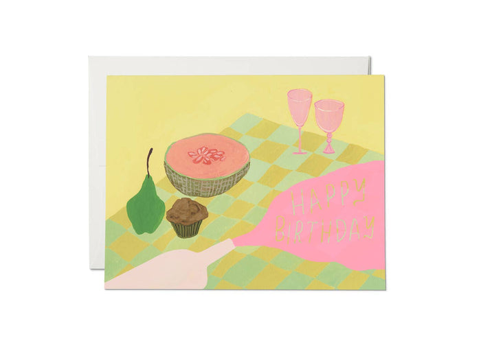 Spilled Wine Birthday Card - Mod + Jo - Jewelry built to last, advanced plating technology