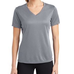 Sport-Tek Ladies PosiCharge RacerMesh V-Neck Tee