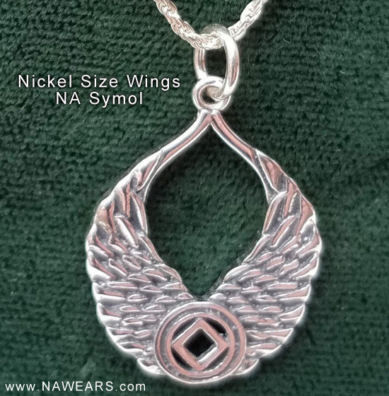 ssj007- Wings With NA Symbol Pendant