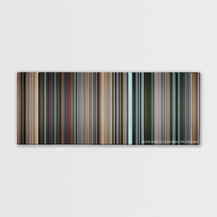 Star Trek color palette canvas print: thousands of thin vertical stripes of color