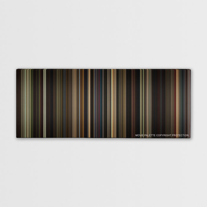Straight Outta Compton color palette canvas print: thousands of thin vertical stripes of color