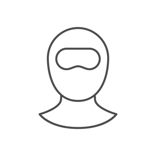 Sub Zero thermal balaclava outline drawing for the Ukrainian appeal donations