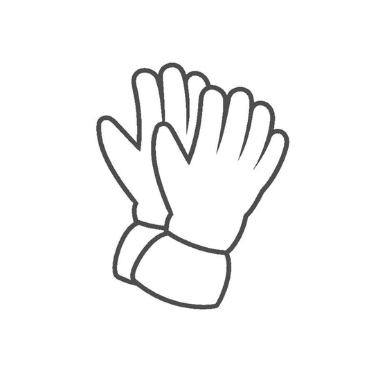 Sub Zero thermal gloves outline drawing for the Ukrainian appeal donations