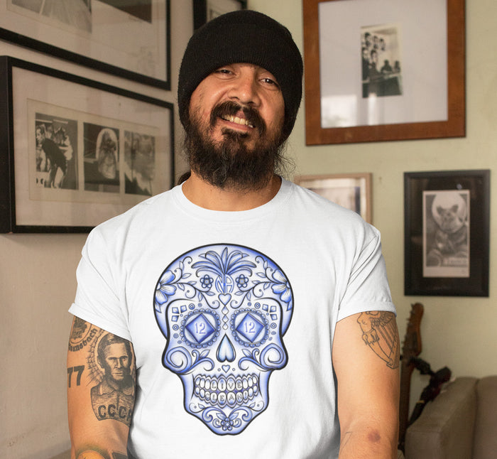 NA SUGAR SKULL - BLUE LIFE  T-shirt
