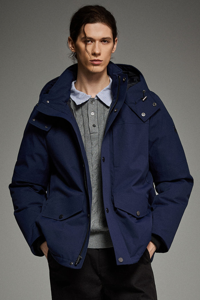 Super Warm Down Parka with Hood Orolay #color_navy