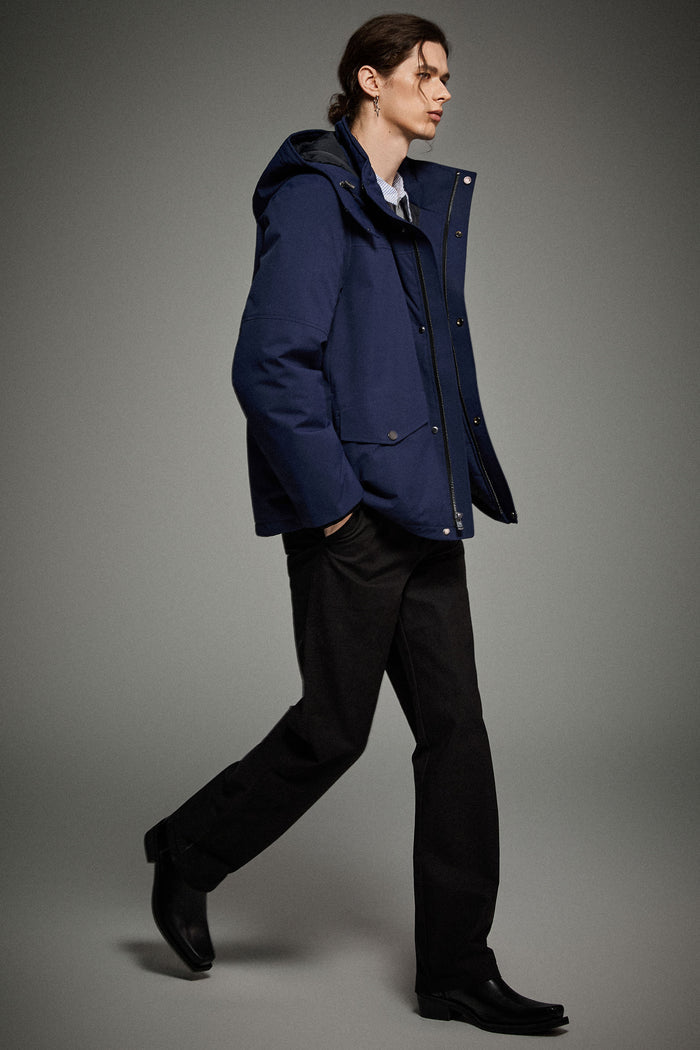 Super Warm Down Parka with Hood Orolay #color_navy