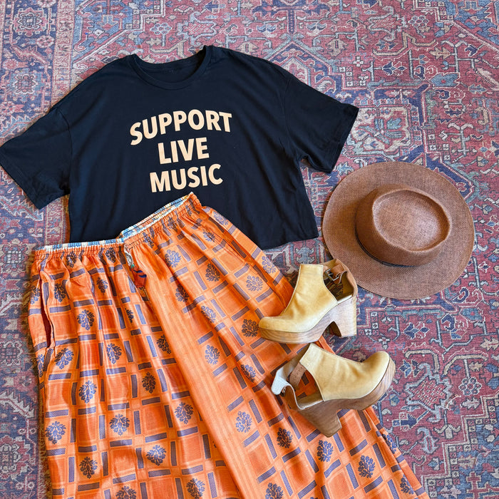 Support Live Music Cropped Tee