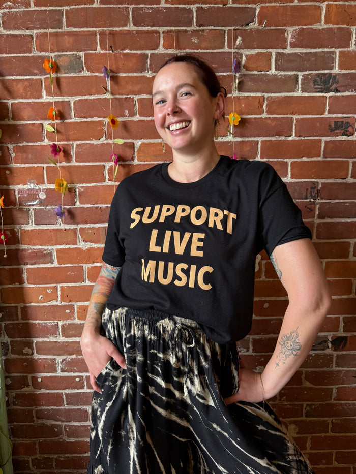Support Live Music Cropped Tee