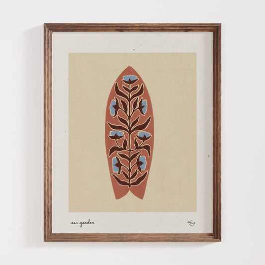Surf Garden 2 | Surfboard Print