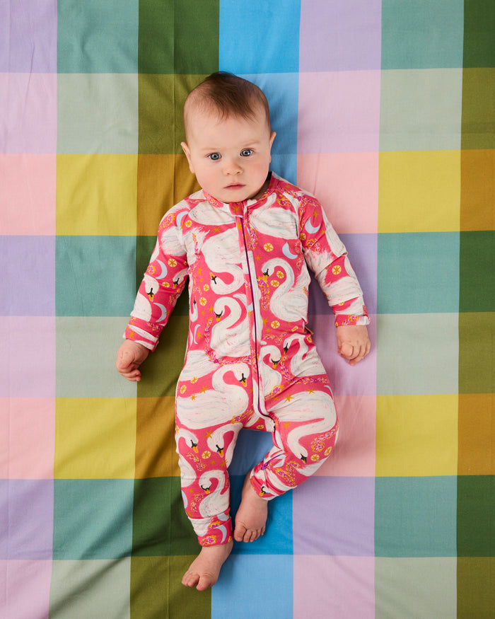 Swanette Organic Long Sleeve Zip Romper
