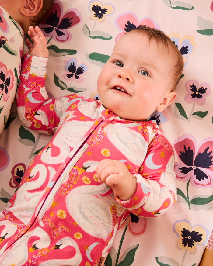 Swanette Organic Long Sleeve Zip Romper
