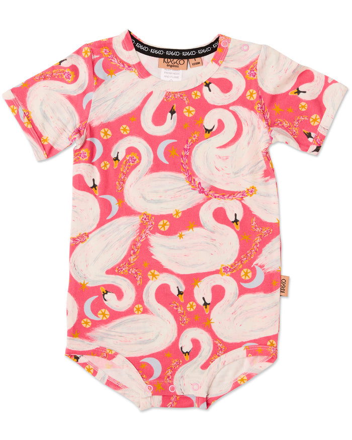 Swanette Organic Short Sleeve Romper