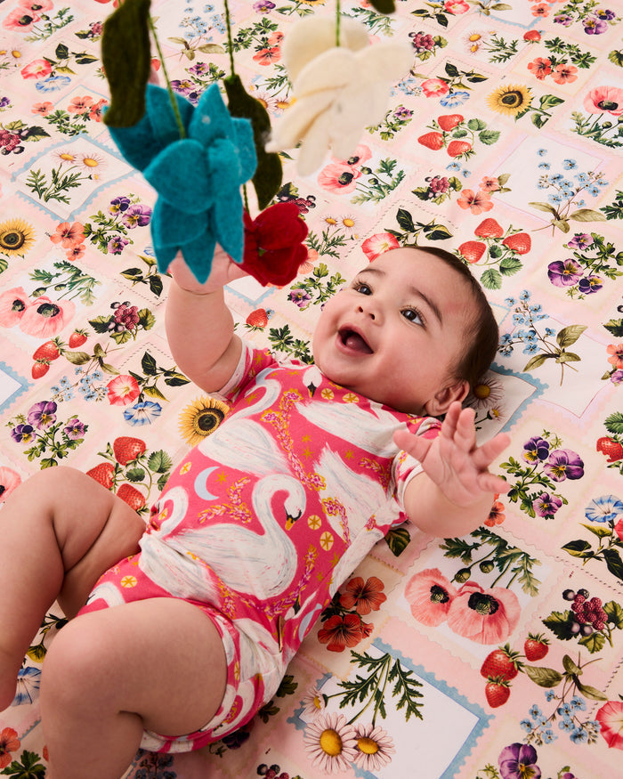 Swanette Organic Short Sleeve Romper