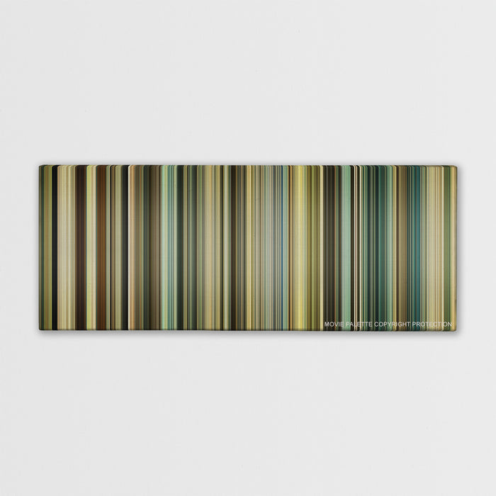 Taken 3 color palette canvas print: thousands of thin vertical stripes of color