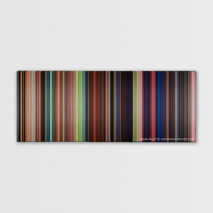 Tangled color palette canvas print: thousands of thin vertical stripes of color