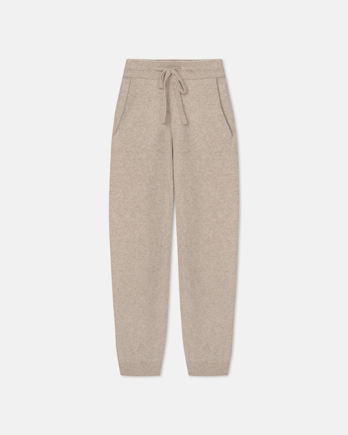Teclah - Overwashed Merino Pants - Oatmeal