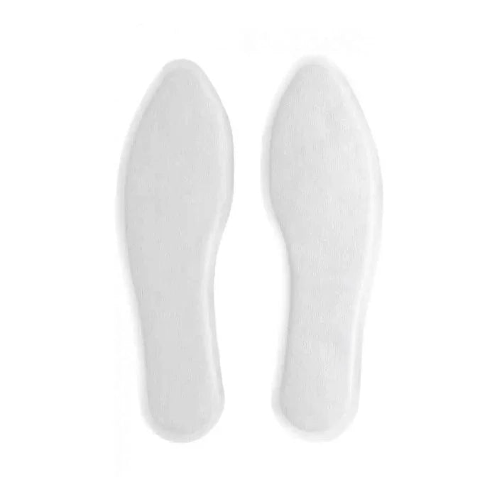 Pair Of Thaw disposable foot warmers showing both the left and right design