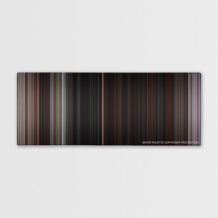 The Goonies color palette canvas print: thousands of thin vertical stripes of color