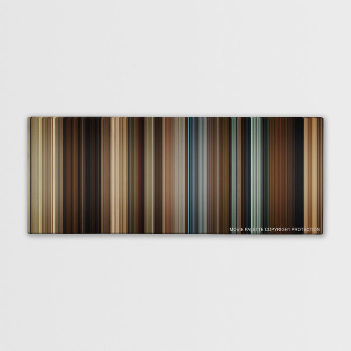 The Hunt color palette canvas print: thousands of thin vertical stripes of color
