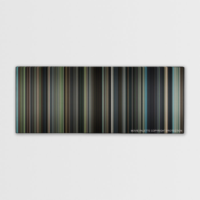 The Judge color palette canvas print: thousands of thin vertical stripes of color
