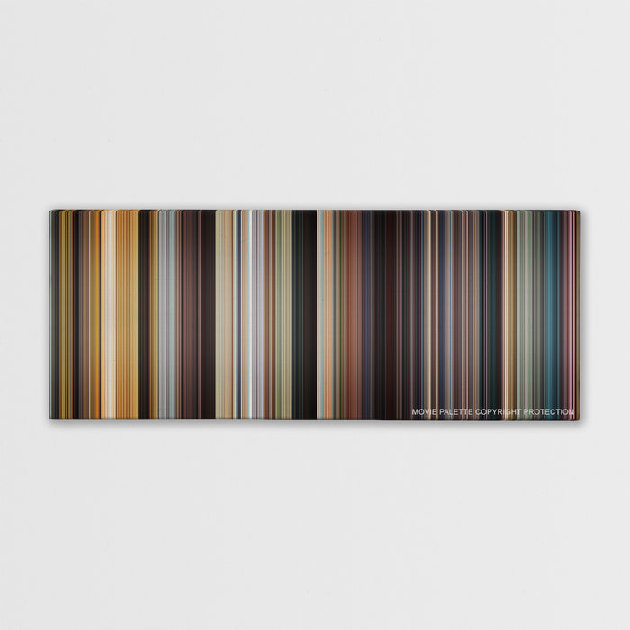 The Last King of Scotland color palette canvas print: thousands of thin vertical stripes of color