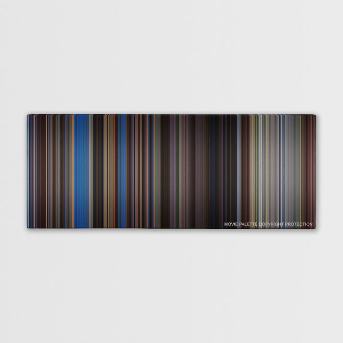 The Last Samurai color palette canvas print: thousands of thin vertical stripes of color