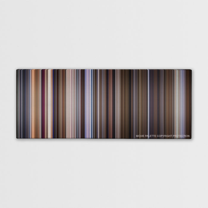 The Talented Mr. Ripley color palette canvas print: thousands of thin vertical stripes of color