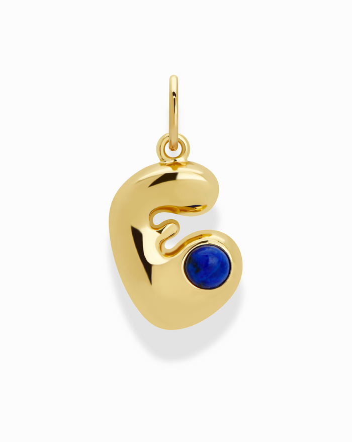 Thea Bubble Letter Charm - Mod + Jo - Jewelry built to last, advanced plating technology