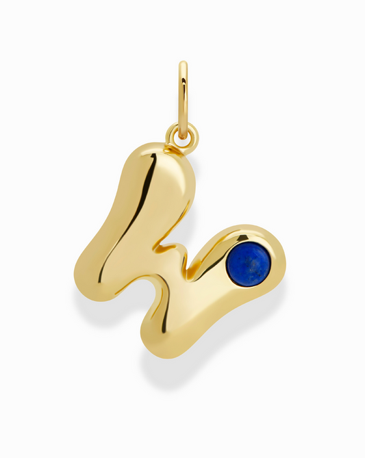 Thea Bubble Letter Charm - Mod + Jo - Jewelry built to last, advanced plating technology
