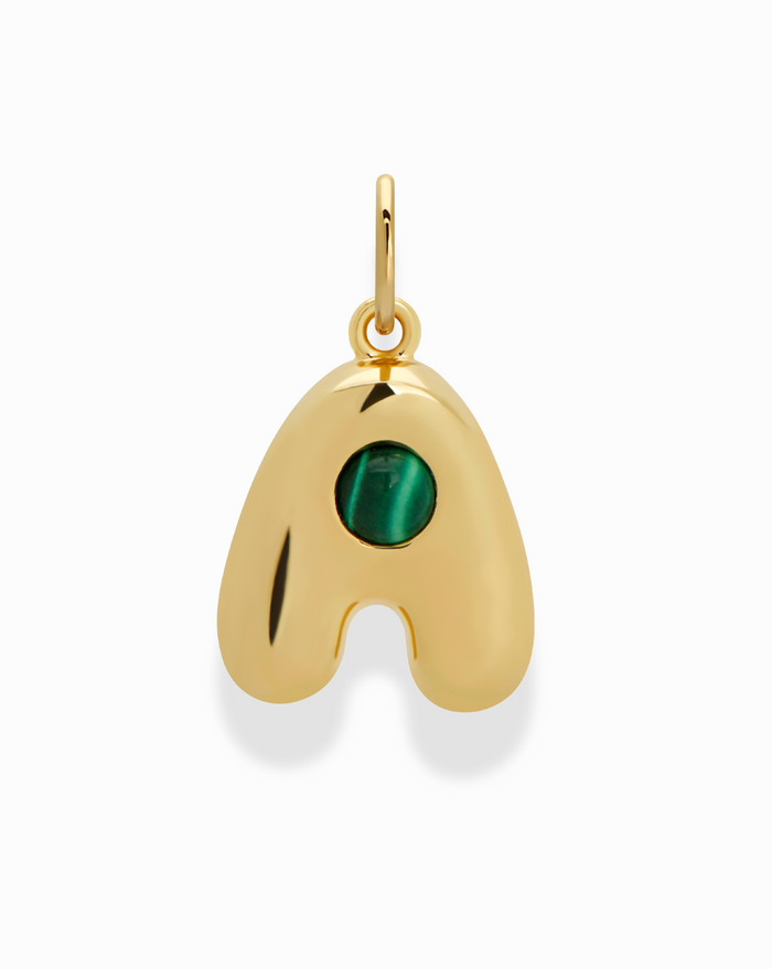 Thea Bubble Letter Charm - Mod + Jo - Jewelry built to last, advanced plating technology