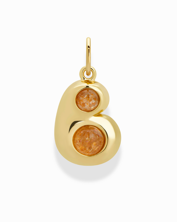 Thea Bubble Letter Charm - Mod + Jo - Jewelry built to last, advanced plating technology