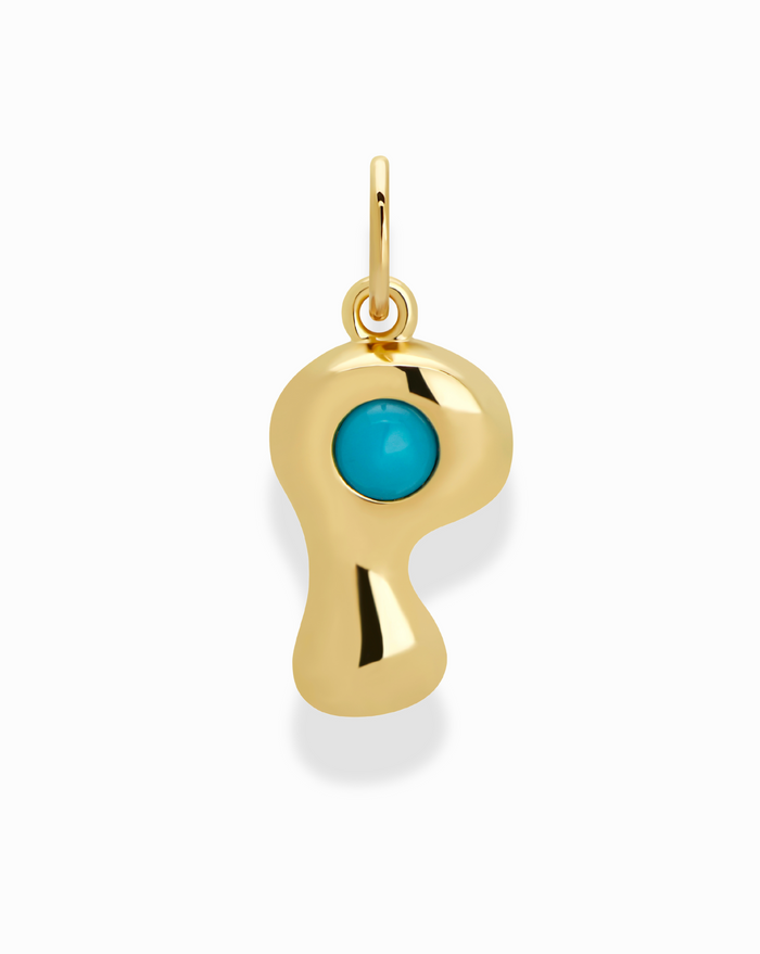 Thea Bubble Letter Charm - Mod + Jo - Jewelry built to last, advanced plating technology
