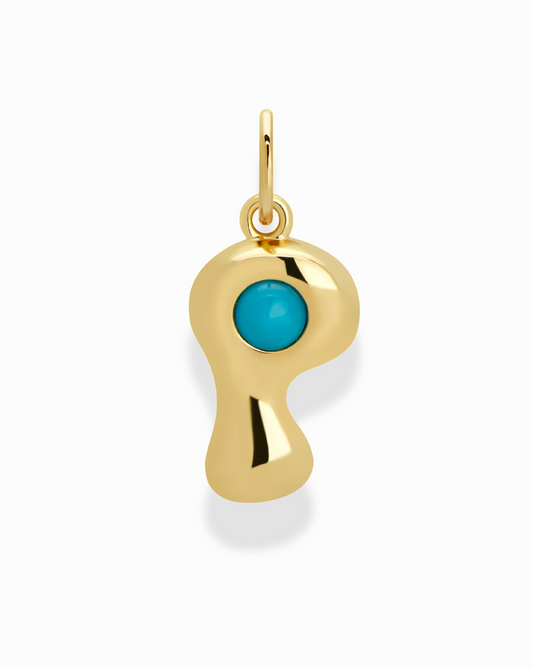 Thea Bubble Letter Charm - Mod + Jo - Jewelry built to last, advanced plating technology