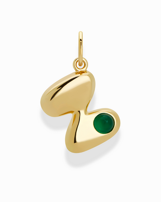 Thea Bubble Letter Charm - Mod + Jo - Jewelry built to last, advanced plating technology