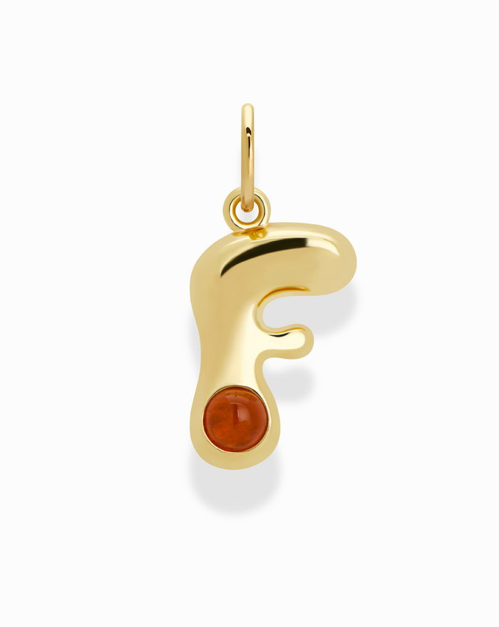 Thea Bubble Letter Charm - Mod + Jo - Jewelry built to last, advanced plating technology
