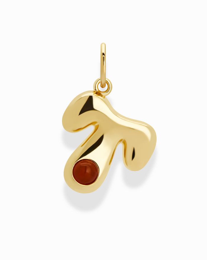 Thea Bubble Letter Charm - Mod + Jo - Jewelry built to last, advanced plating technology