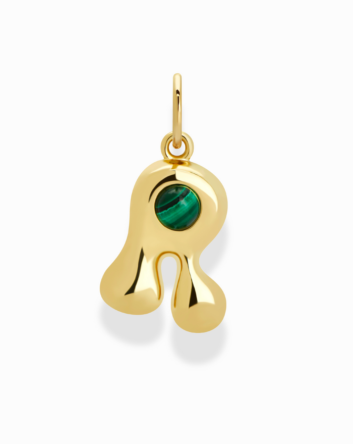 Thea Bubble Letter Charm - Mod + Jo - Jewelry built to last, advanced plating technology