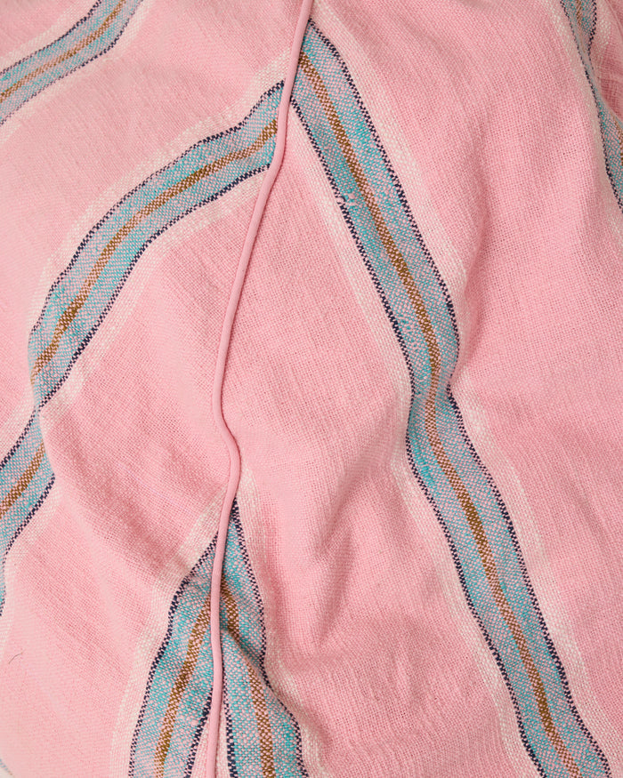 Tickled Pink Stripe Woven Beanbag