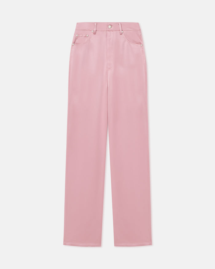 Tita - Slip Satin Pants - Pink