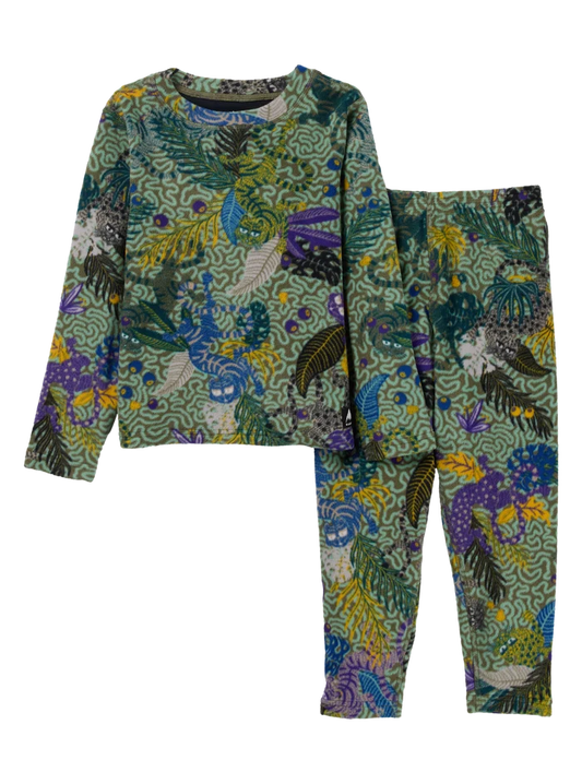 Product image of Toddlers' Burton Fleece Base Layer Set[Variant:Jungle Cats]