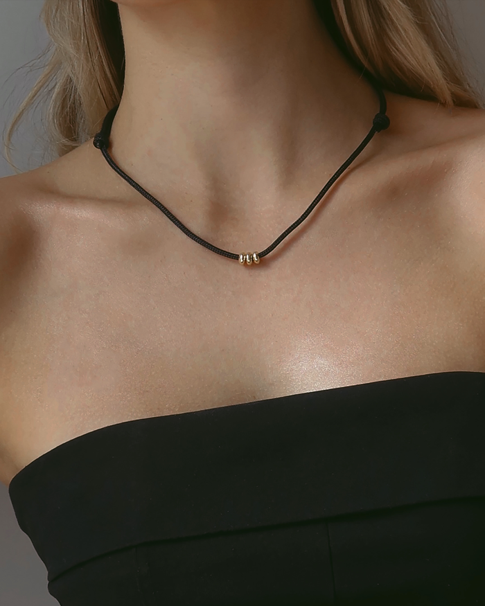 Tommy Cord Necklace - Mod + Jo - Jewelry built to last, advanced plating technology