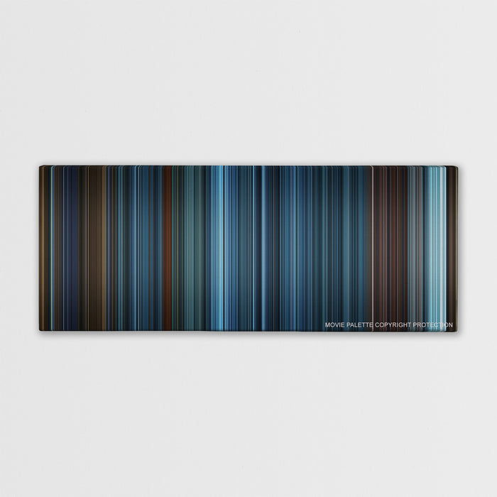 TRON: Legacy color palette canvas print: thousands of thin vertical stripes of color