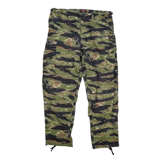 Tru-Spec Tiger Stripe BDU Ripstop Trousers - XLarge Long - Army & Outdoors - Combat Trousers