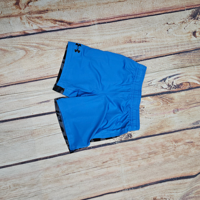UA BOYS TECH VENT PRINTV BLCKD SHORTS 1390022